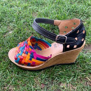 Women's Authentic Mexican leather Platform Shoes